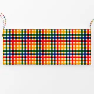 Bankauflage Plaid Bunt Multicolor