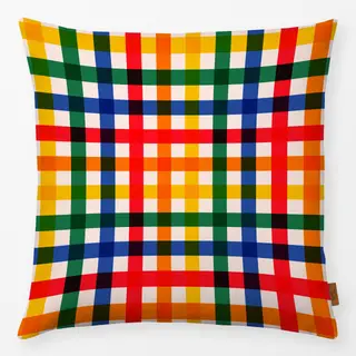 Kissen Plaid Bunt Multicolor