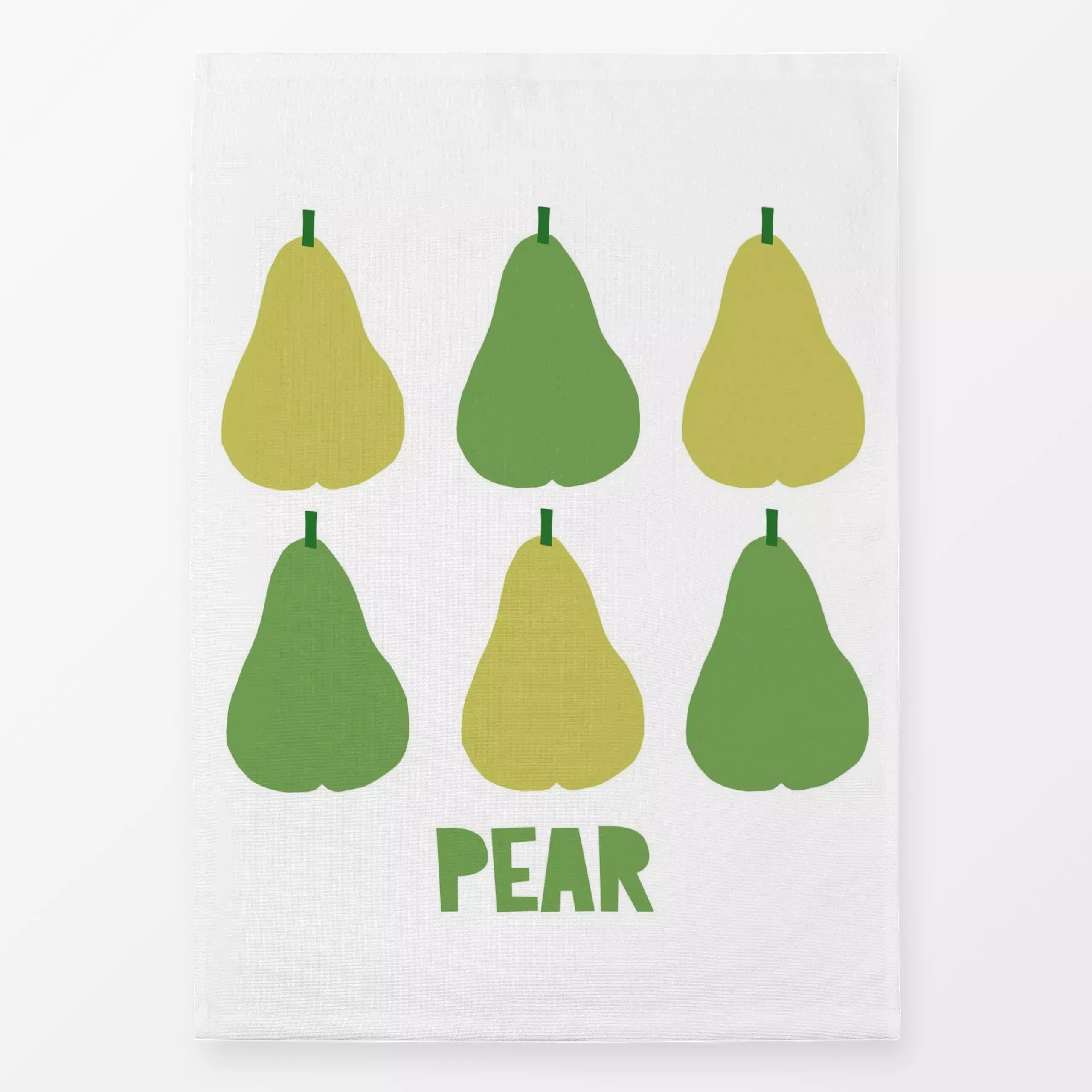 Geschirrtücher Pear - von „Lisa Jasmin Bauer"; Frucht, Obst, Birne, Sommerlich, Gartendeko, cutouts, paperart