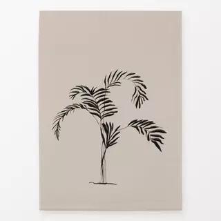Geschirrtuch Palme Beige