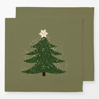 Servietten Tannenbaum Grün