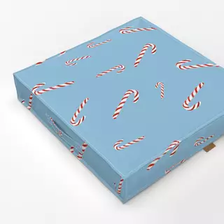 Bodenkissen Zuckerstangen blue