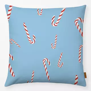 Kissen Zuckerstangen blue