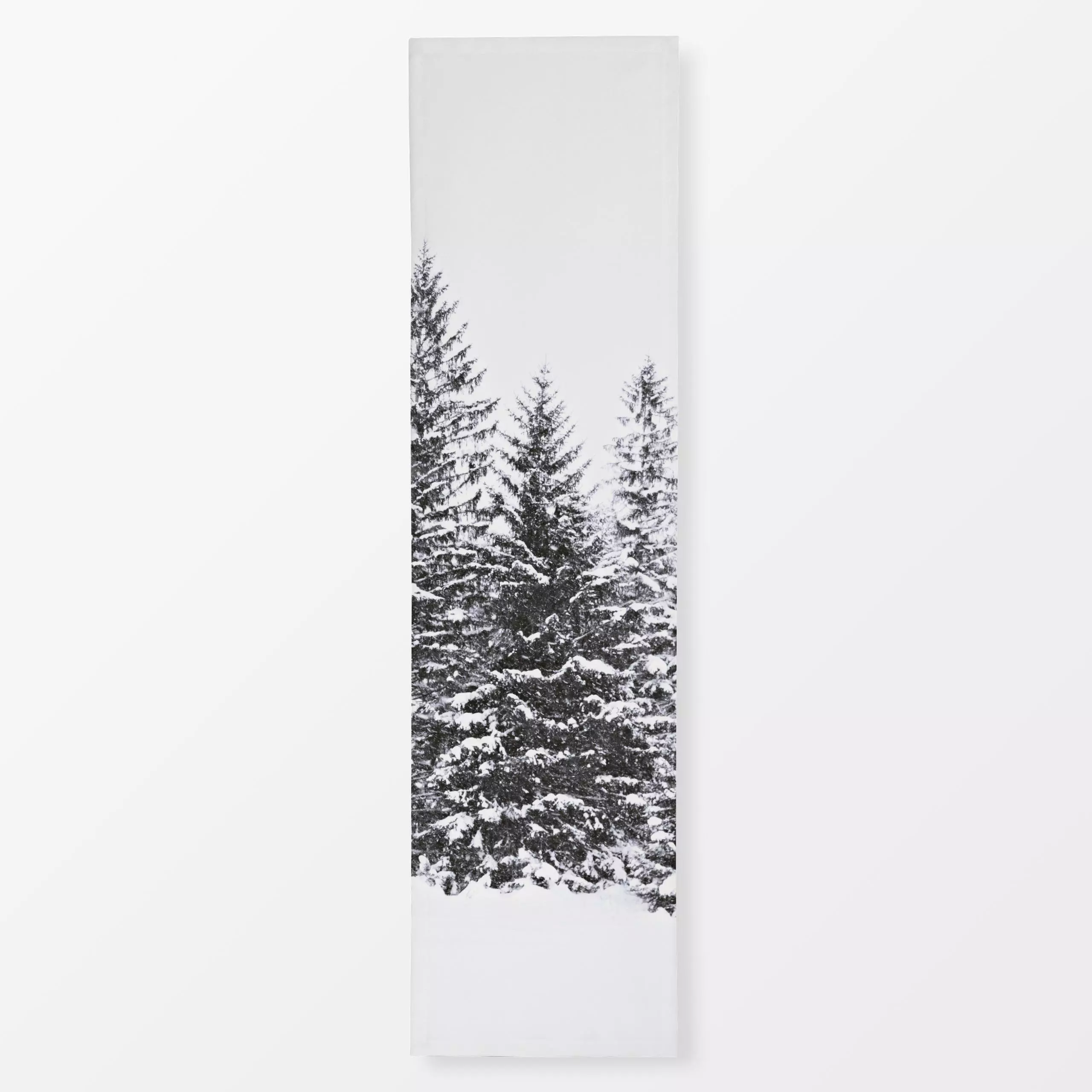 Tischläufer Winterwald - Natur & Landschaft, Weihnachten, Pflanzen & Botanik - von „Monika Strigel"; Natur, minimal, skandin...