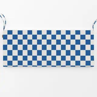 Bankauflage Santorini Karos Blau