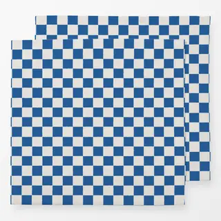 Servietten Santorini Karos Blau