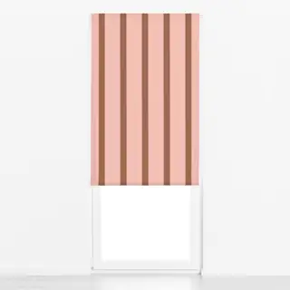 Raffrollo Streifen Terrakotta