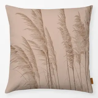 Kissen Pampasgras Boho Beige Braun