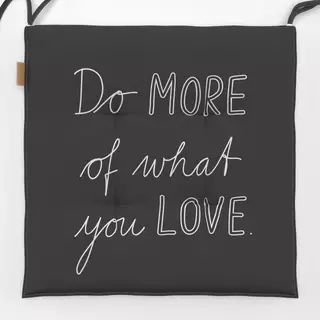 Sitzkissen MORE LOVE charcoal