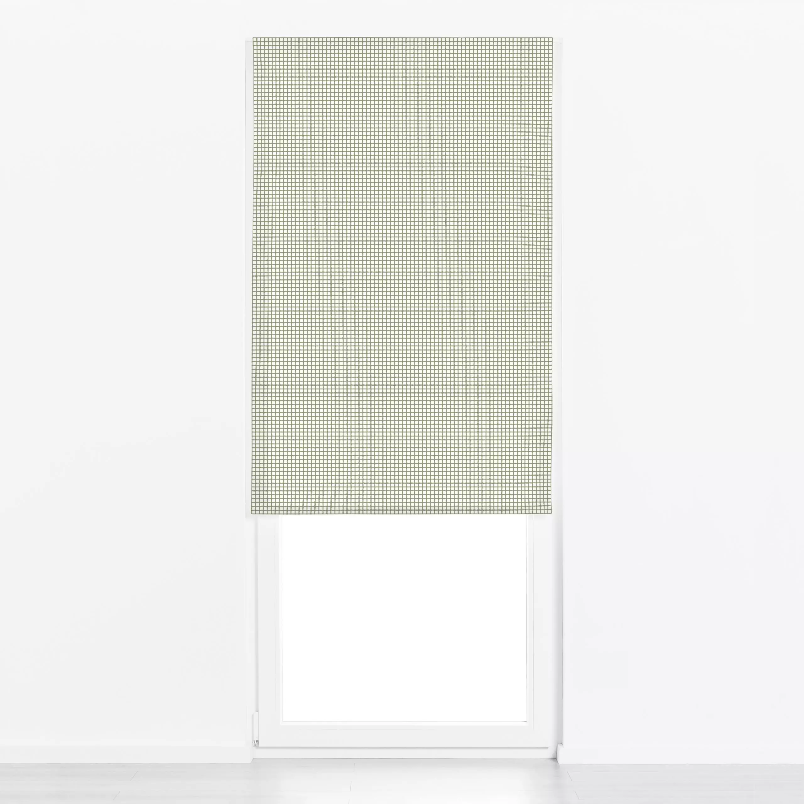 Raffrollo Small Checks Green - Symbole & Muster - von „Studio Kesse"; Retro, vintage, Karo, landhaus, karriert, kleinkarrier...