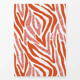 Geschirrtücher Zebramuster orange