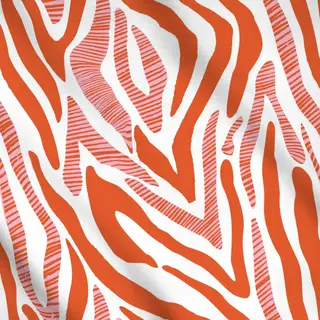 Meterware Zebramuster orange
