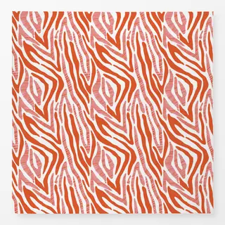 Tischdecke Zebramuster orange