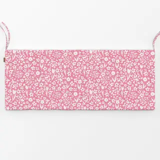 Bankauflage Blumen Muster Spring Pink