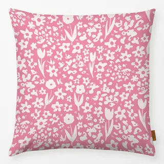 Kissen Blumen Muster Spring Pink