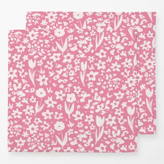 Servietten Blumen Muster Spring Pink
