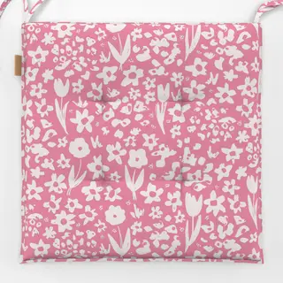 Sitzkissen Blumen Muster Spring Pink