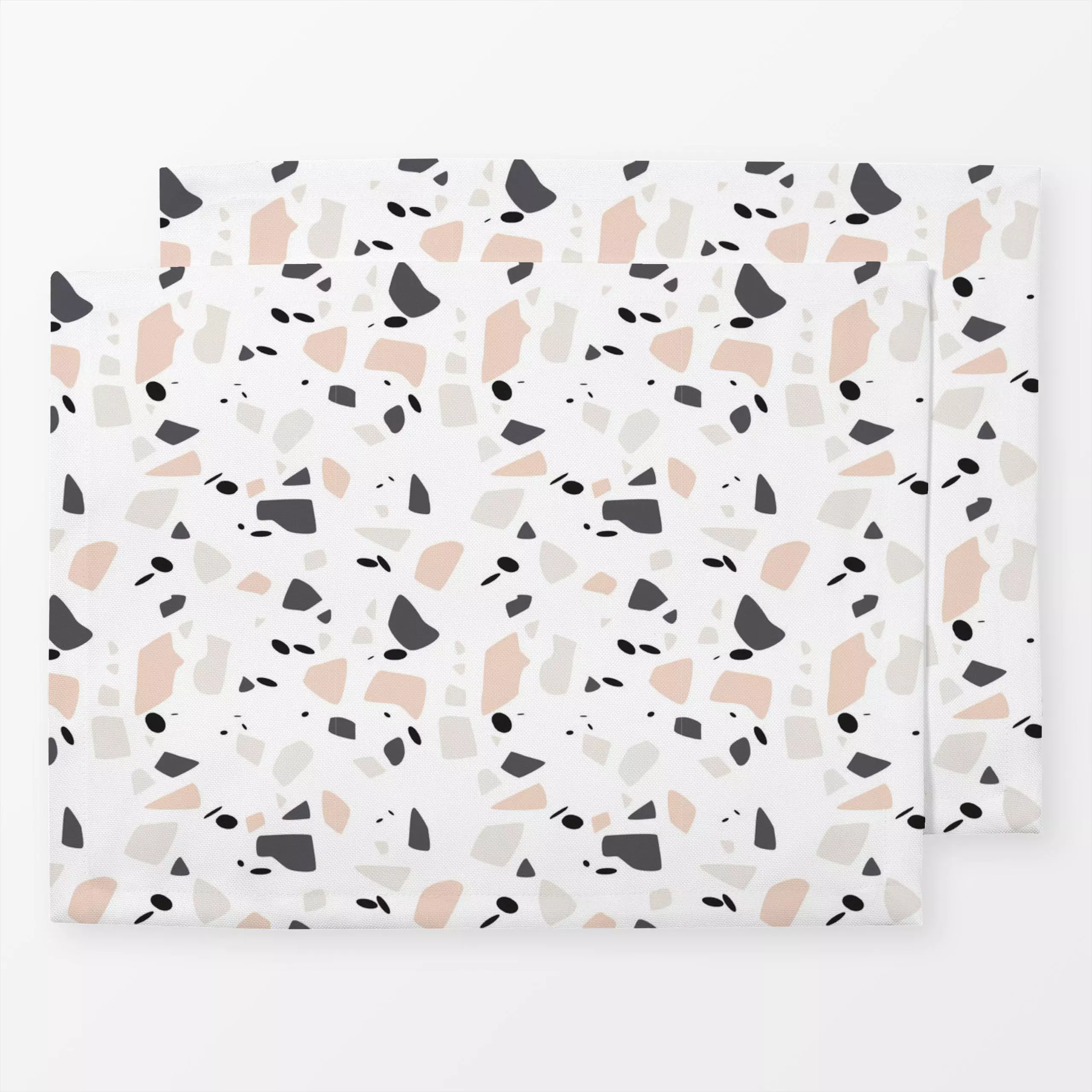 Tischset Terrazzo Natur, gemustert, von Jana Moßmann