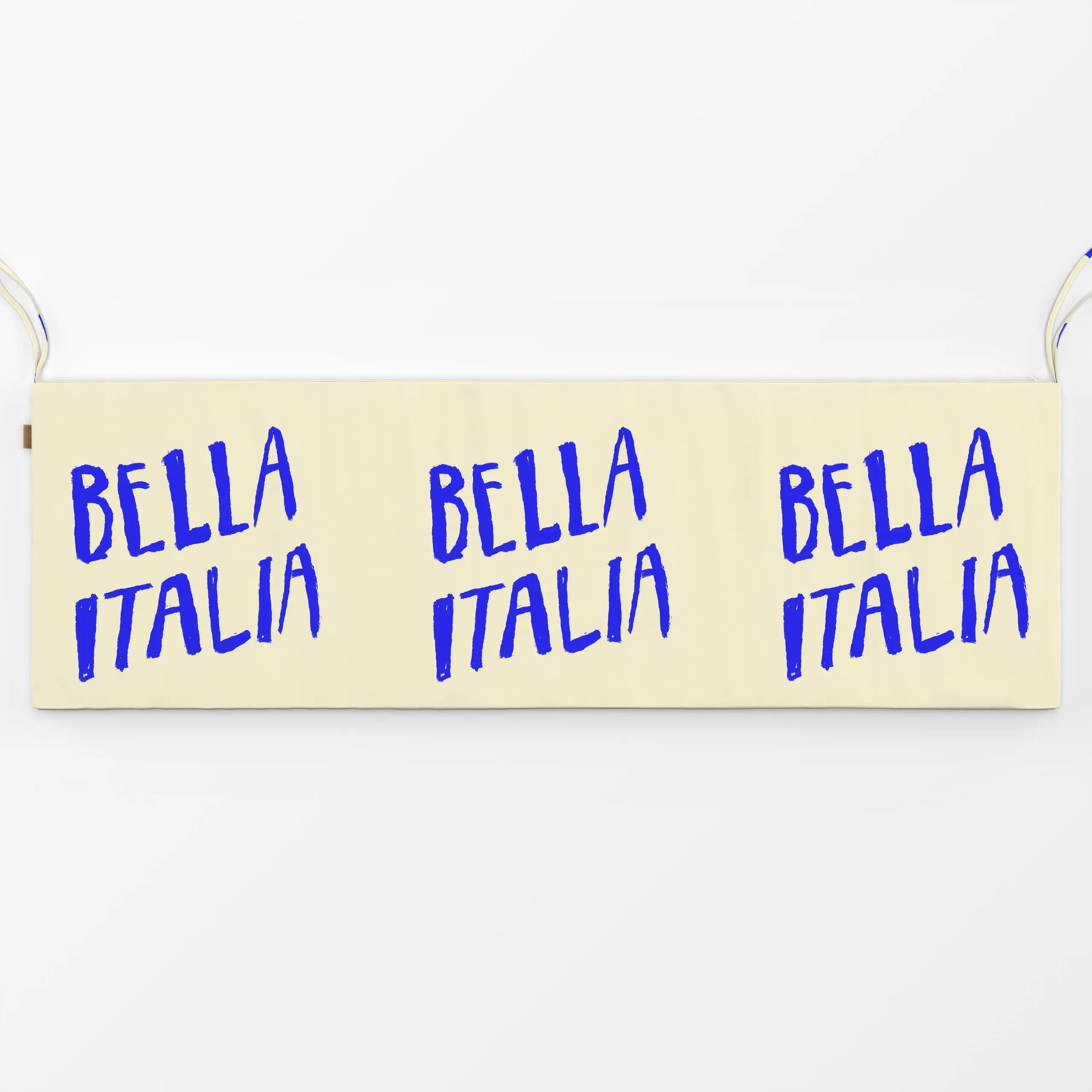 Bankauflage Blue Bella Italia - Städte & Länder, Sommer, Sprüche & Schriftzüge - von „By Anna Sienna"; typografie, Handschri...
