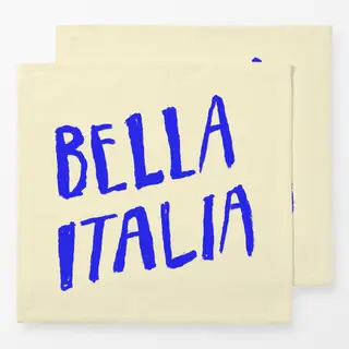 Servietten Blue Bella Italia