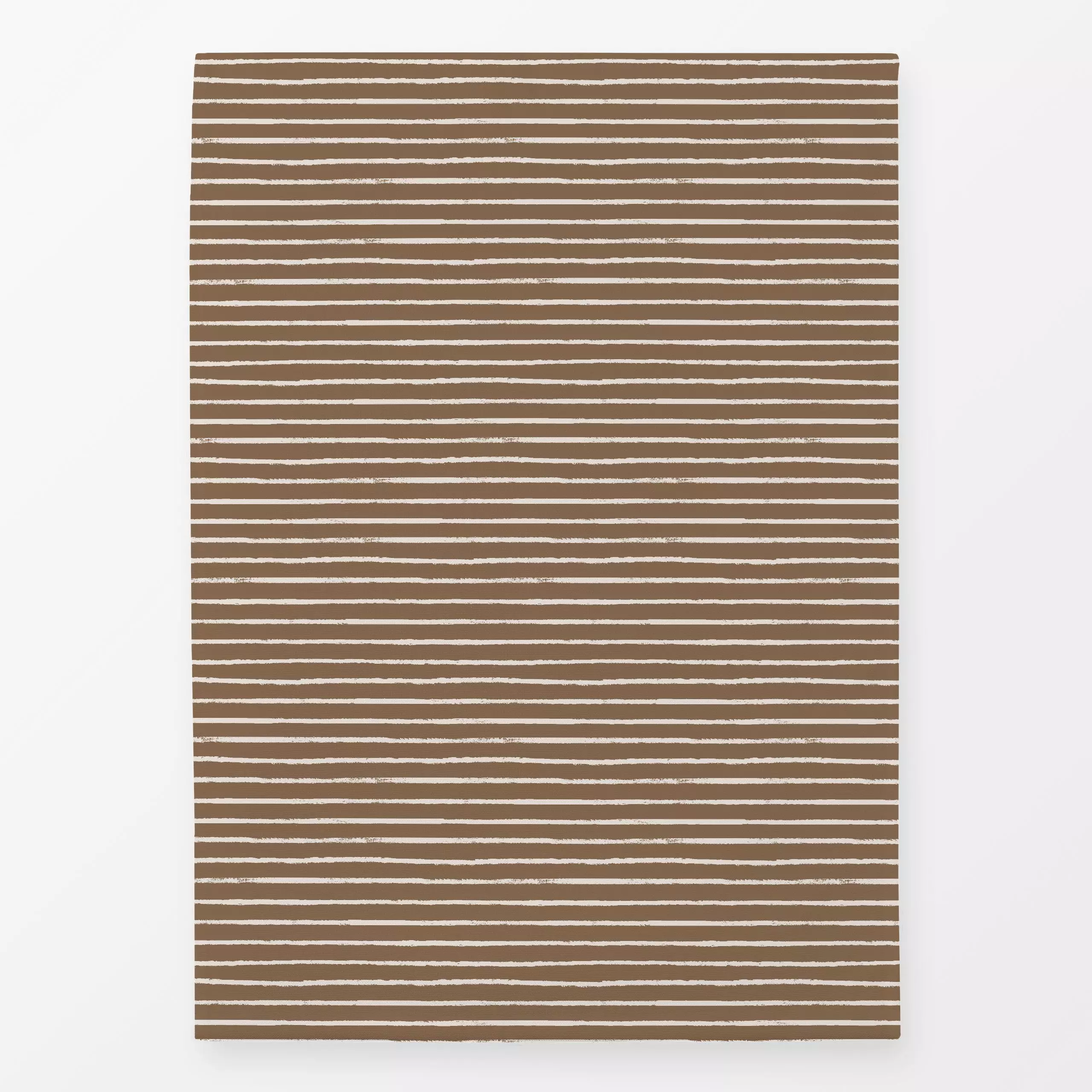 Geschirrtücher Linien braun - Herbst, Symbole & Muster - von „Studio Kesse"; minimal, Linien, Streifen, Hygge, Herbst, Scand...