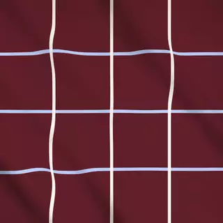 Meterware Grid Rot & Hellblau