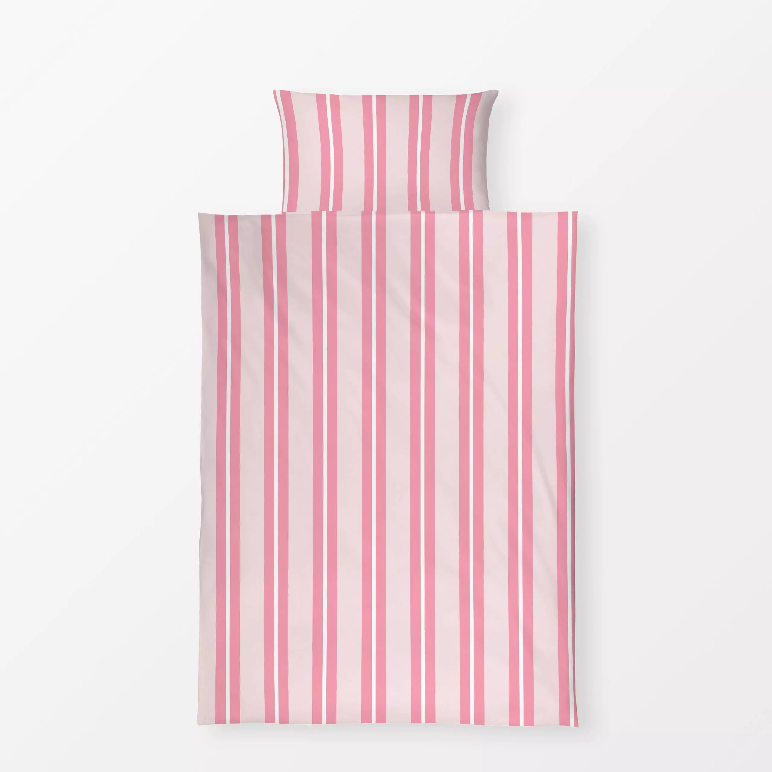 Bettwäsche Retro Stripes Rosa - Sommer, Symbole & Muster, Retro & Vintage - von „Studio ROSAGRAU"; Streifen, rosa, Sommer, o...
