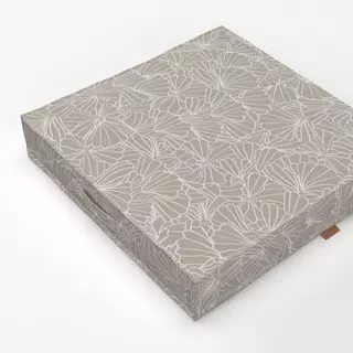 Bodenkissen Muscheln Beige Dunkel