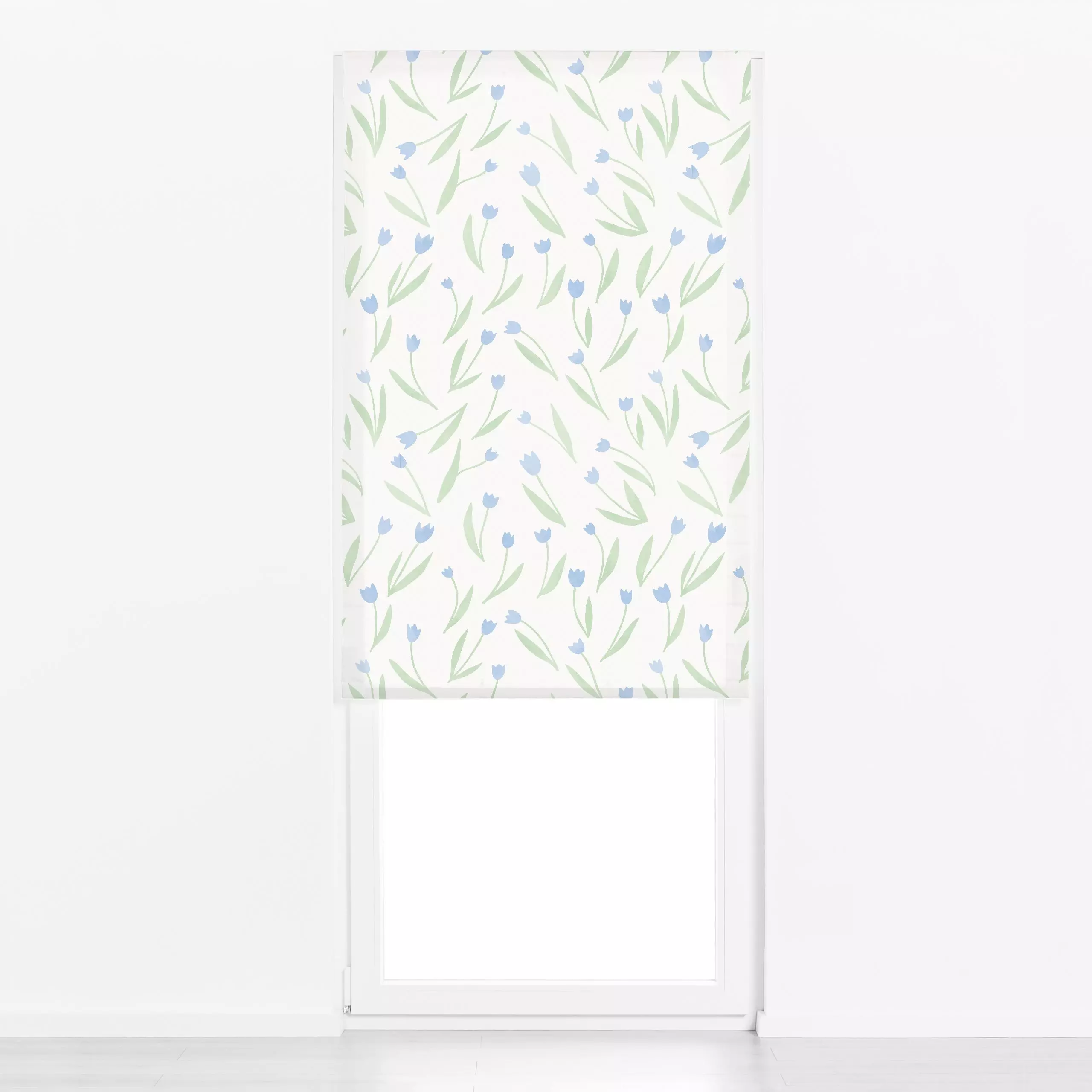 Raffrollo Tulpen - Blumen & Florales, Frühling, Anlässe, Ostern - von „Studio Kesse"; Blumen, Tulpen, Wildblumen, Ostern, la...