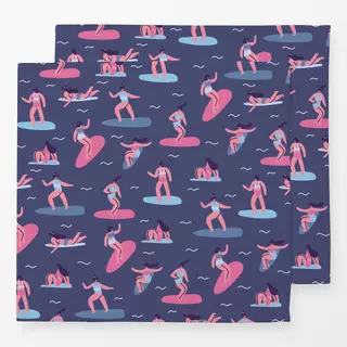 Servietten Girl-Surfers
