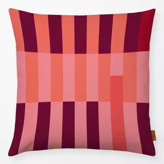 Kissen Christmas Stripes Red