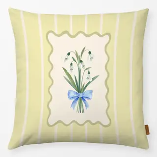 Kissen Schneeglöckchen gelb