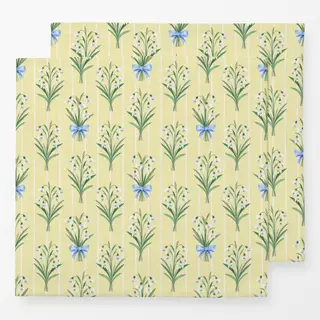 Servietten Schneeglöckchen gelb