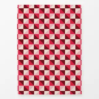 Geschirrtücher Love Diamond Pattern rot