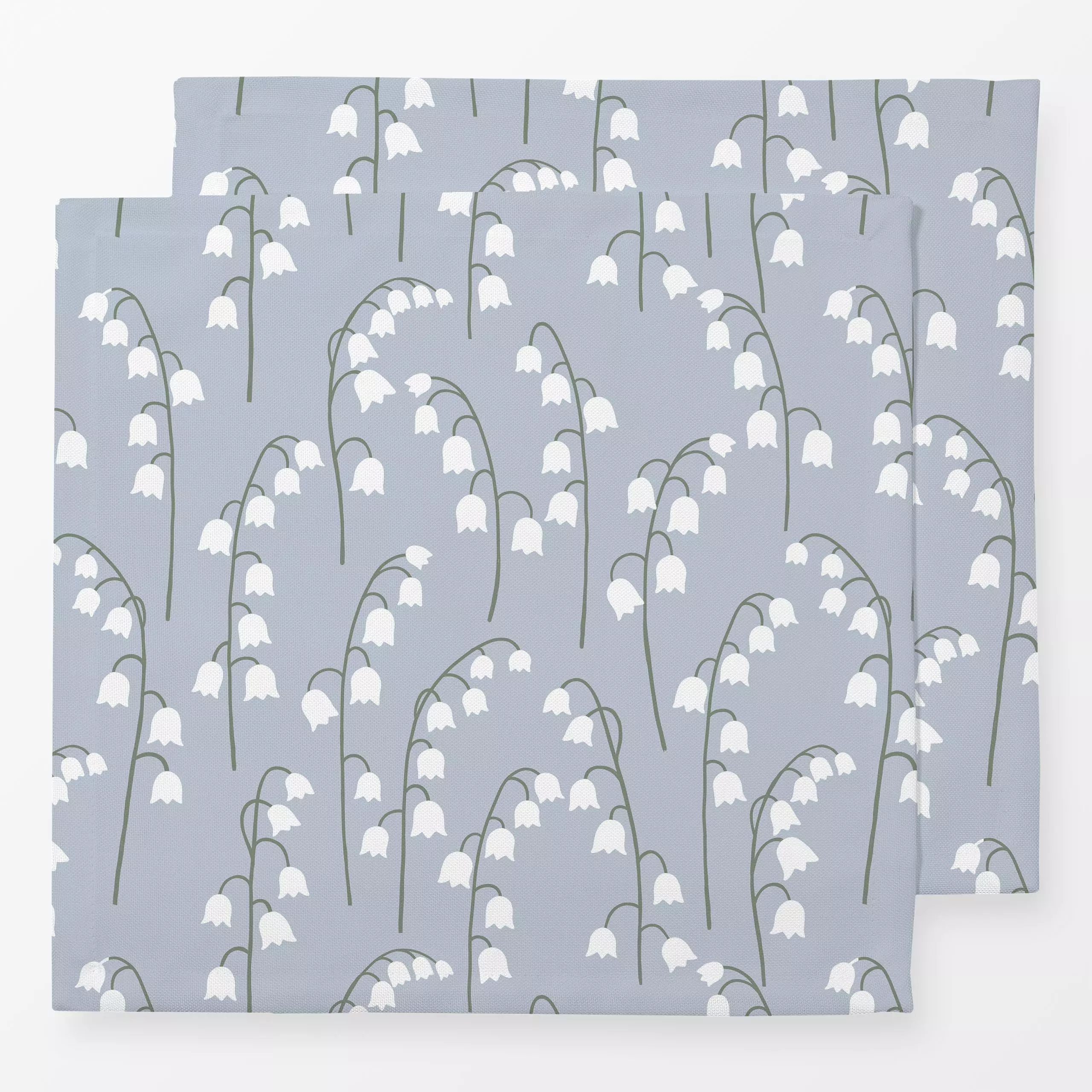 Servietten Maiglöckchen hellblau - Blumen & Florales, Frühling, Anlässe, Ostern - von „Studio Kesse"; Blumen, Schneeglöckche...