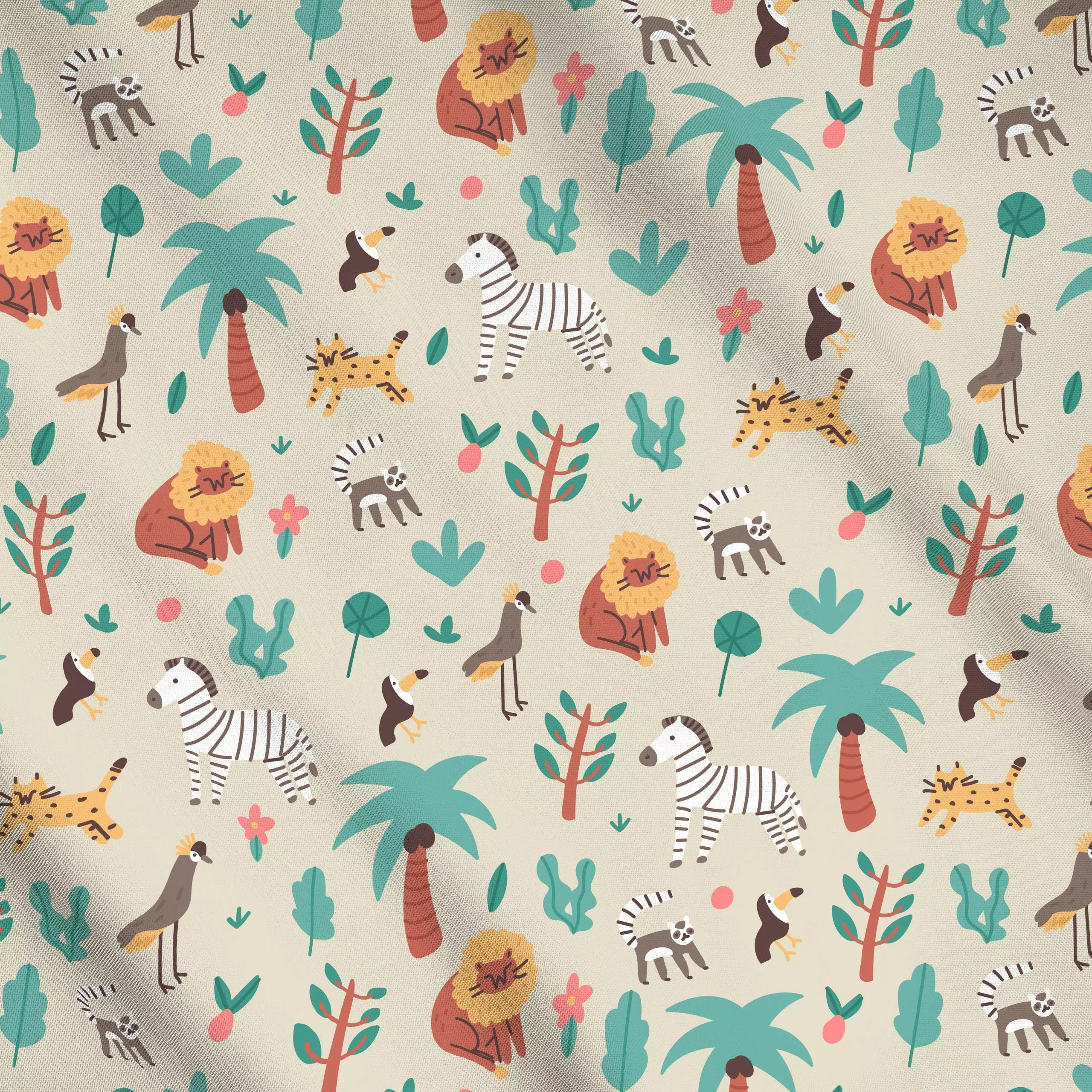 Meterware The Wild Life - Natur & Landschaft, Tiere - von „Sara Maese"; Tiere, Jungle, wildlife, Nature, wild, animals