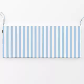 Bankauflage Streifen Hellblau