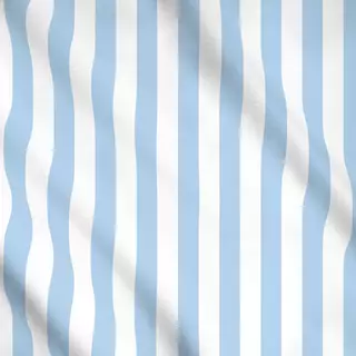 Meterware Streifen Hellblau
