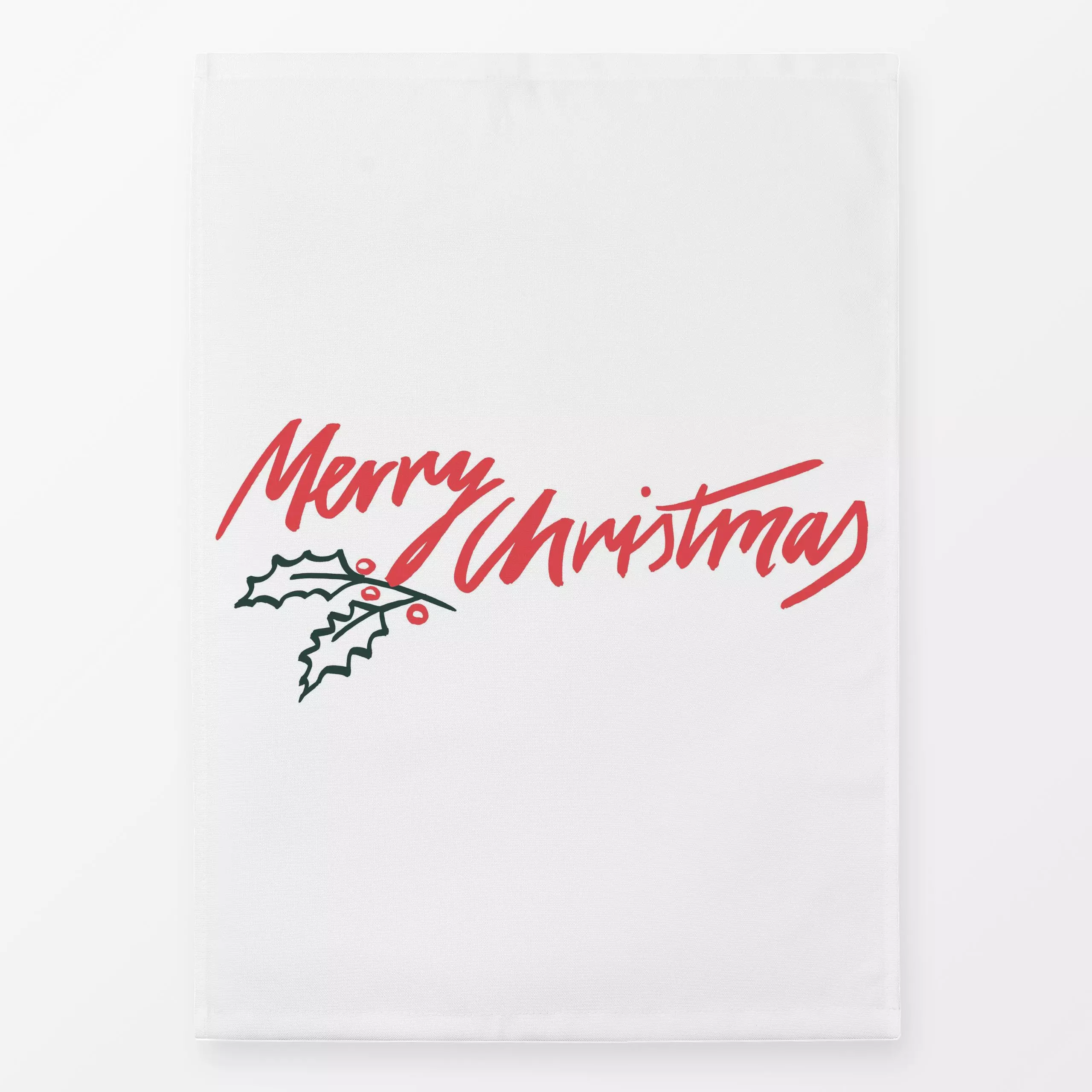 Geschirrtücher Merry Christmas weiß - Sprüche & Schriftzüge, Weihnachten, Winter - von „Janna Schipper"; Merry Christmas, We...