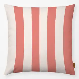 Kissen Stripes red ecru