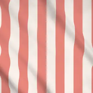 Meterware Stripes red ecru