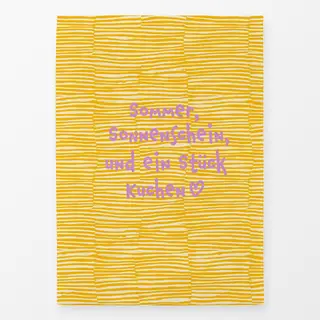 Geschirrtücher und-ein-Stueck-Kuchen-gelb