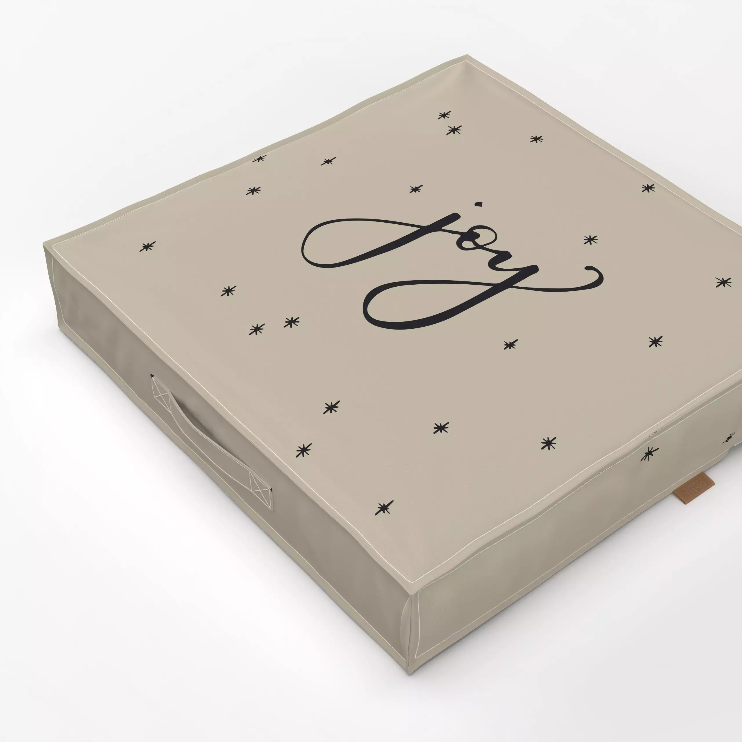 Bodenkissen joy fog - Sprüche & Schriftzüge, Weihnachten, Winter - von „Katrin Graff"; Sterne, Weihnachten, Winter, weihnach...