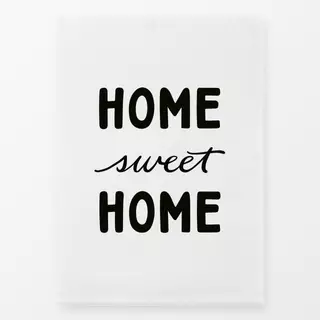 Geschirrtuch Home Sweet Home BlackWhite