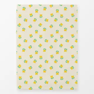 Geschirrtücher Tulpemuster gelb