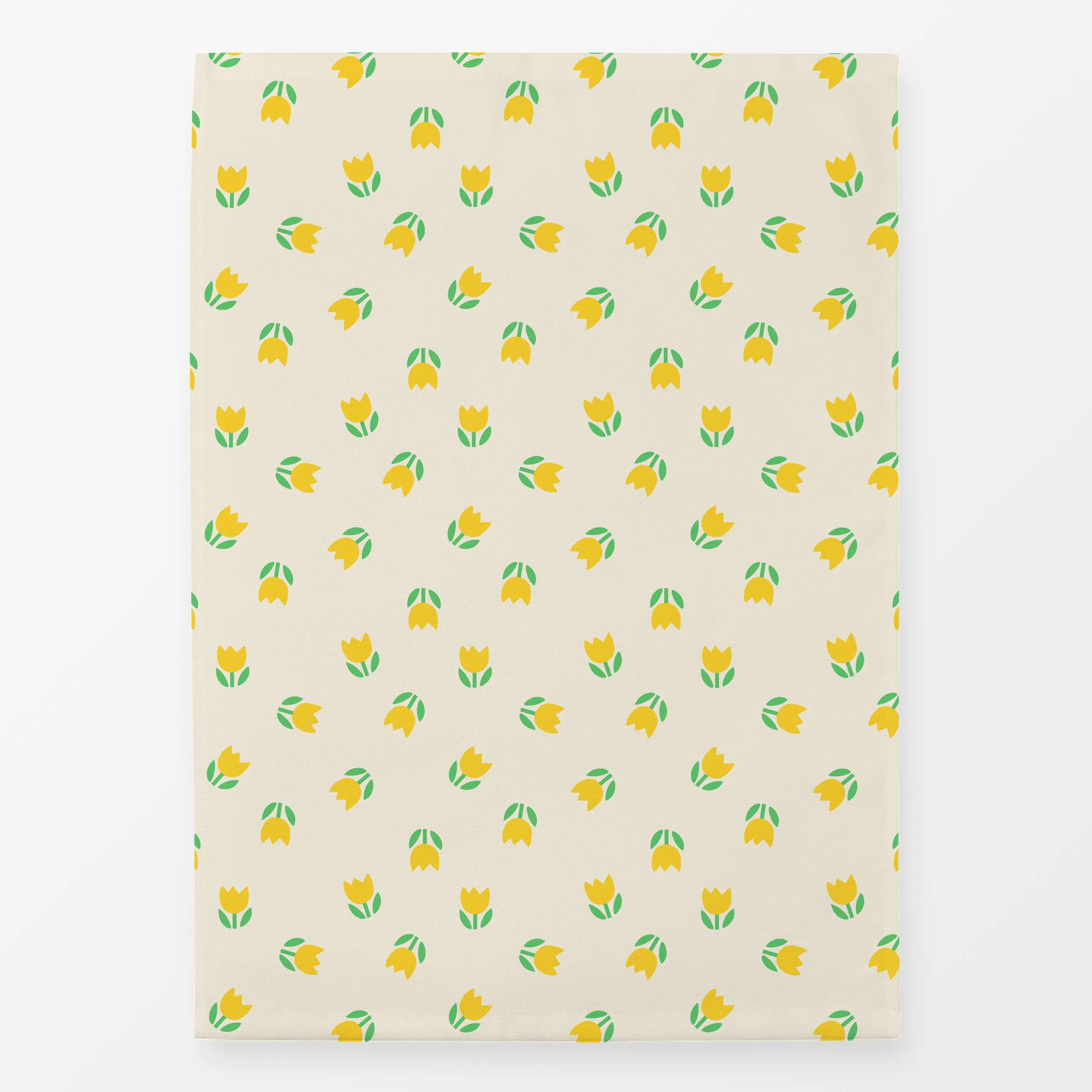 Geschirrtücher Tulpemuster gelb - Blumen & Florales, Frühling, Ostern - von „Julia Reyelt"; Natur, Garten, Tulpen, Ostern, F...