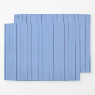 Tischset Bistro Stripes blue and red