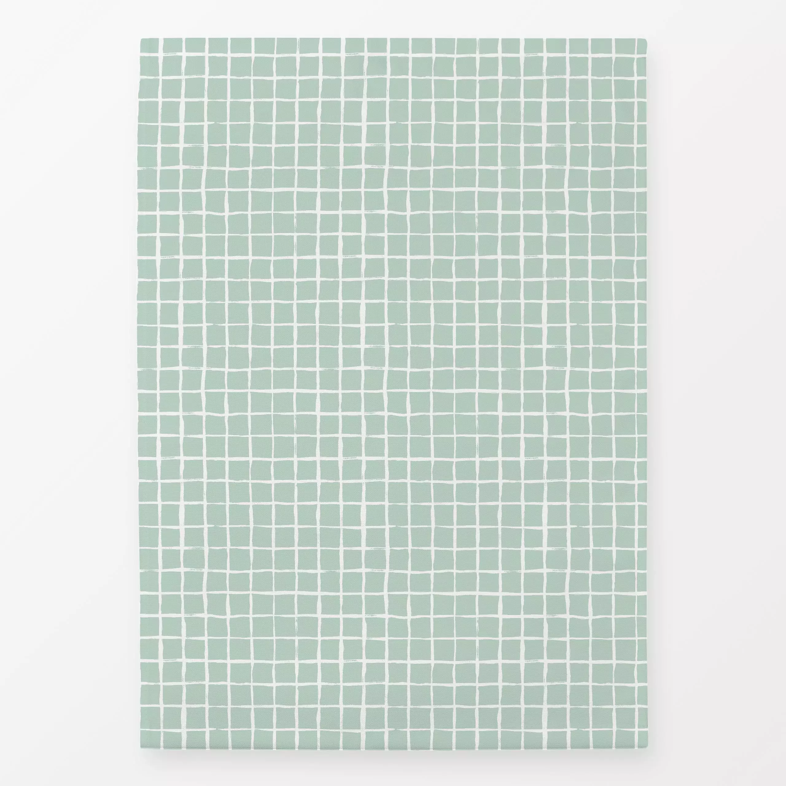 Geschirrtücher Malerisches Karo Mint - Symbole & Muster - von „Julia Schumacher"; Muster, Karo, Salbei, frisch, mint, Karos,...