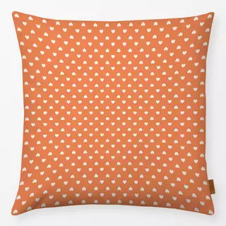 Kissen Herzen Muster rot beige
