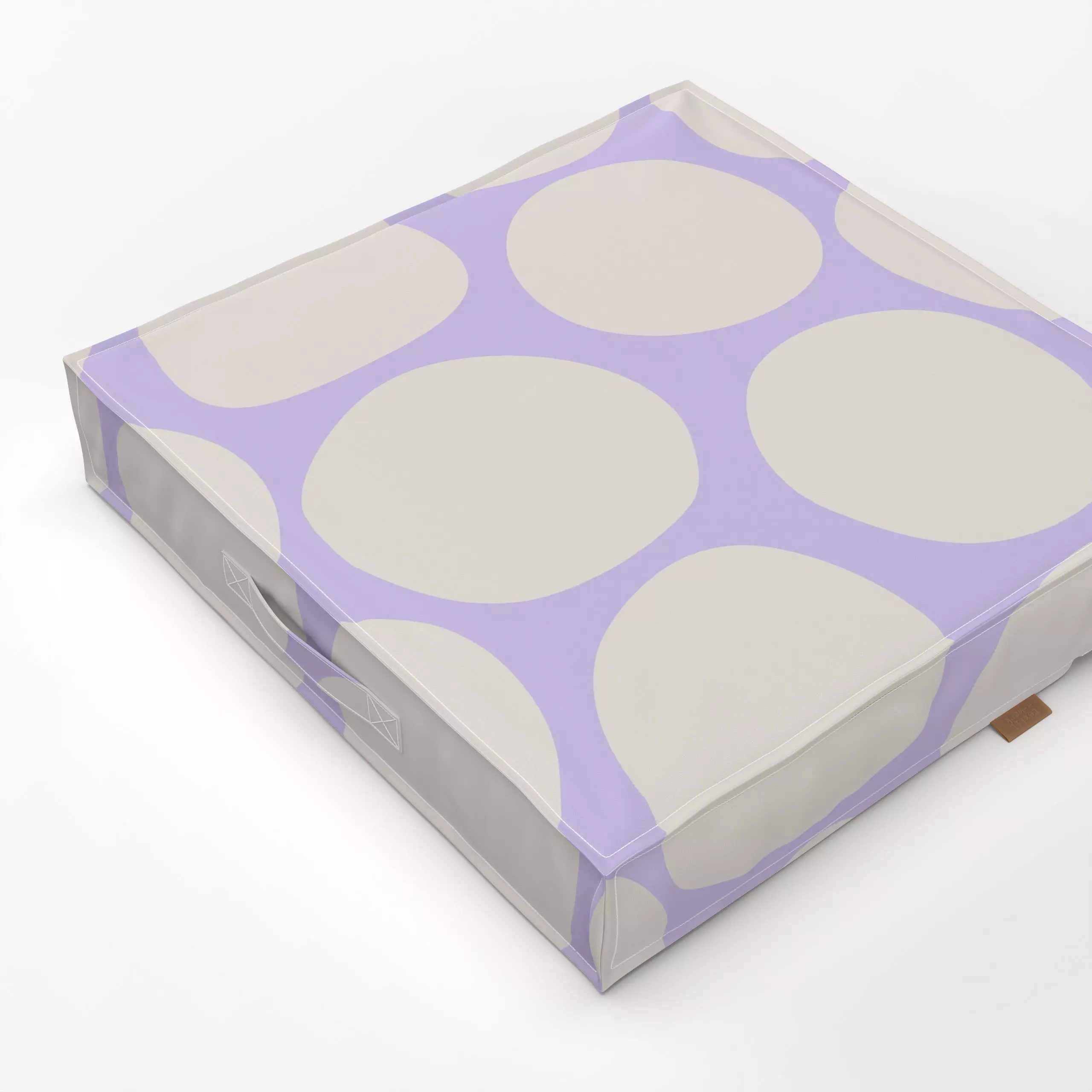 Bodenkissen Große Punkte flieder - Symbole & Muster - von „Studio Kesse“; Kinder, Punkte, Dots, Kinderzimmer, bunt, gepunkte...